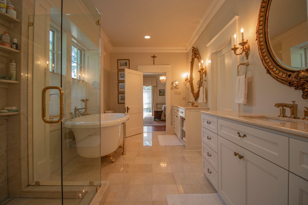 Luxury Master Bathroom with Freestanding Tub