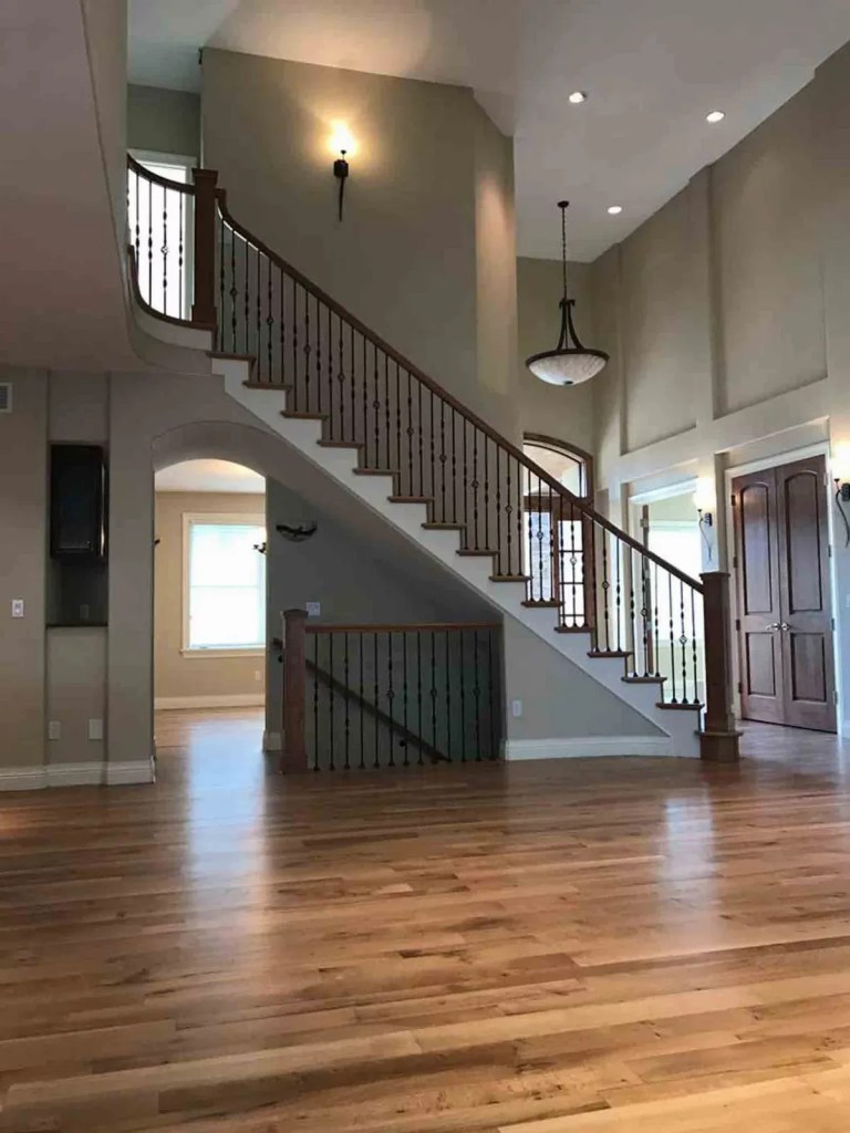 Light hardwood flooring installation in Orlando, FL home