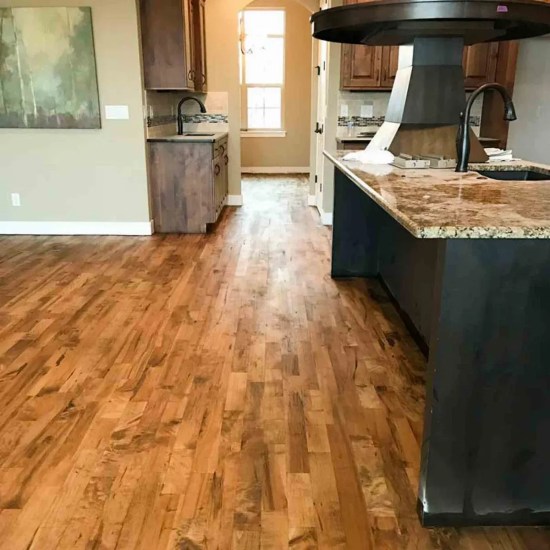 Kitchen hardwood flooring with dark cabinetry, Orlando FL