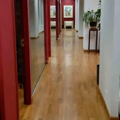 Hallway hardwood flooring installation, Orlando FL home